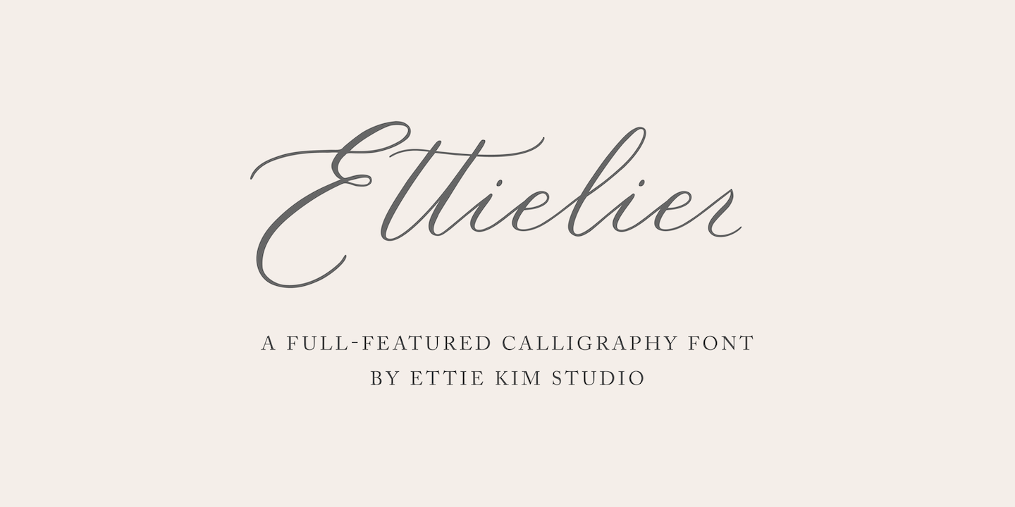 Example font Ettielier #8